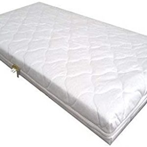 KiNDERWELT Baby Schaumkernmatratze Comfort gesteppt Babymatratze Matratze 40 x 90 weiß Schaumstoff