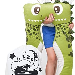 KomfortKissen Gesundheit Kinder Kissen für Bett Schlafen | Anti-Stress | ADHS Kissen Kinder (Dino)