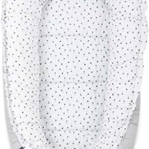 Lajlo - Babynest für Neugeborene | Babynestchen aus Baumwolle | Kuschelnest | Babykokon weich | Reisebett |