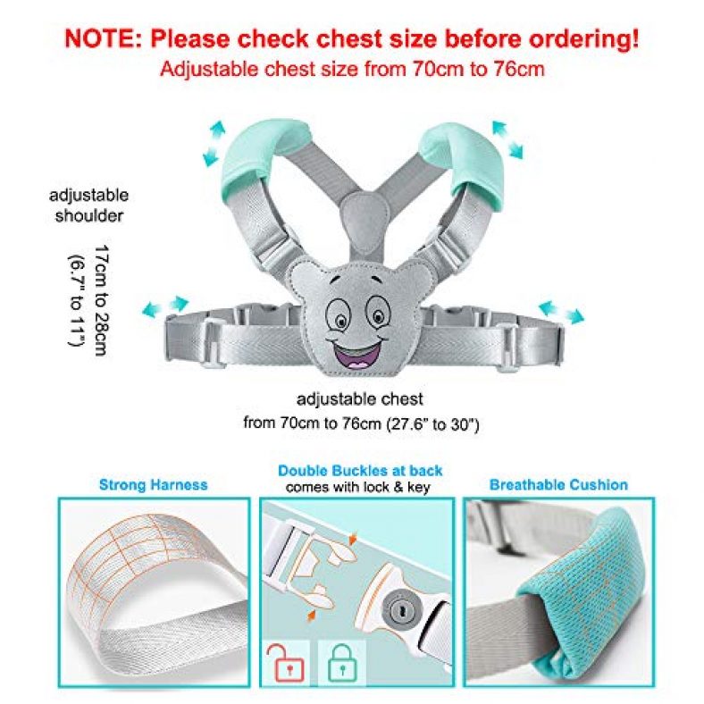 Baby Laufgurt 2-in-1 Set - Anti-Verloren Gürtel Mit Sicherheitsschloss