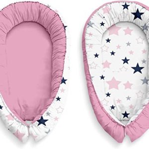 Multifunktionale Kuschelnest Babynest Kokon für Babys und Säuglinge, Nestchen, Reisebett, 100% Baumwolle, antiallergisch