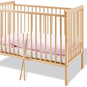 Pinolino - 111314 - Kinderbett Hanna (120 x 60 cm) - mit 2 Schlupfsprossen, aus vollmassiver Buche, unbehandelt