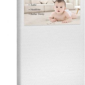 VTERLY 120 x 60 cm Kinderbettmatratzen, Babymatratze mit Extra Dickem 10 cm Memory-Schaum und Abnehmbarem Waschbarem Bezug, Atmungsaktiv,...