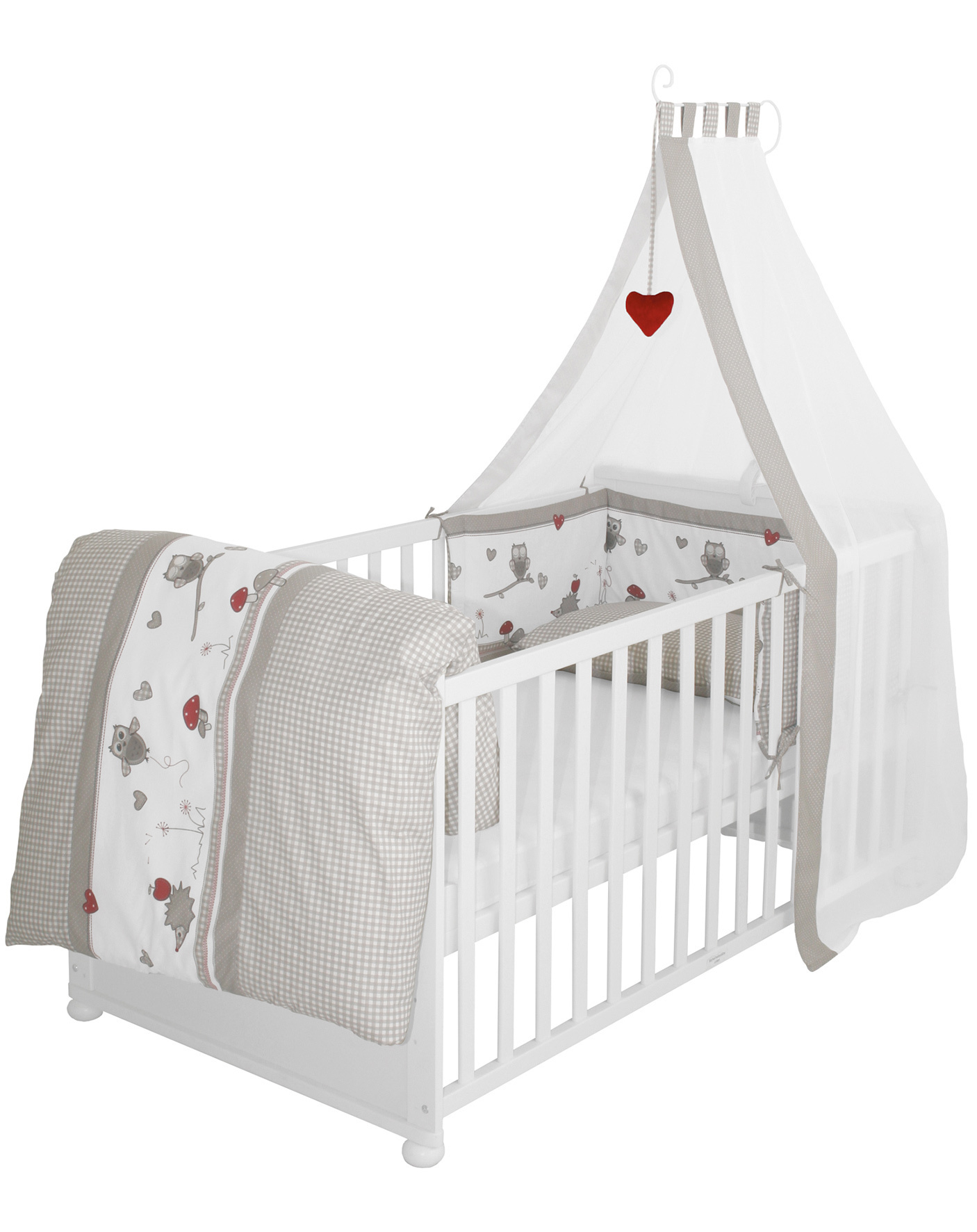Made in France Kinderbettwäsche Set 75 x 100 cm und Kinderkissen 40 x 60 cm für Babybett 60x120 cm 18 Monate und mehr Bettdecke für Babybett Zertifiziert chemikalienfrei 