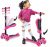 3-Rad-Roller für Kinder – Stand & Cruise Kinder/Kleinkind-Spielzeug-Klapp-Kick-Roller mit/einstellbarer Höhe, rutschfestem Deck, blinkenden…