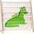 3 Sprouts Bücherregal Bücheraufbewahrung Drache