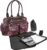 6 TEILE Set: ALESSANDRO Wickeltasche FLEUR Babywickeltasche + Wickelmatte + Windeltasche + Wäschesack + Flaschentasche + Wagen Fix // Paisley…