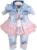 6M-5J Baby Mädchen 3-teiliger Jeans-Jacke aus Spitze und Jeans mit gestickten Langarm-T-Shirts