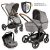 ABC Design Kombi-Kinderwagen »Catania 4 Circle Edition – Woven Graphite«, (11-tlg), 3in1 Kinderwagen Buggy Set mit Babyschale, Babywanne,…