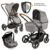ABC Design Kombi-Kinderwagen »Catania 4 Circle Edition – Woven Graphite«, (11-tlg), 3in1 Kinderwagen Buggy Set mit Babyschale, Babywanne,…