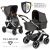 ABC Design Kombi-Kinderwagen »Salsa 4 Air Diamond Edition – Asphalt«, (7-tlg), inkl. Babywanne, Sportsitz & XXL Zubehörpaket