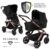 ABC Design Kombi-Kinderwagen »Salsa 4 Air – Diamond Edition – Rose Gold«, (7-tlg), 2in1 Kinderwagen Buggy Set mit Lufträdern, Babywanne, Sportsitz,…