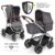 ABC Design Kombi-Kinderwagen »Samba – Diamond Edition – Asphalt«, (7-tlg), 2in1 Kinderwagen-Set inkl. Babywanne, Sportsitz & XXL Zubehörpaket -…