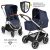 ABC Design Kombi-Kinderwagen »Samba – Diamond Edition – Navy«, (7-tlg), 2in1 Kinderwagen-Set inkl. Babywanne, Sportsitz & XXL Zubehörpaket -…