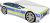 ACMA Kinderbett Auto-Bett Polizei mit Rausfallschutz, Lattenrost und Matratze (Polizei 1, 160×80 cm + Name)