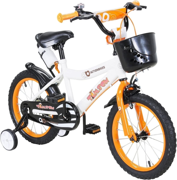 Actionbikes Kinderfahrrad – 12/16 / 20 Zoll – V-Break Bremse vorne – Stützräder – Luftbereifung – Ab 2-9 Jahren – Jungen & Mädchen – Kinder Fahrrad…