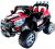 Actionbikes Motors Elektro Kinderauto Jeep 801 mit 2 x 25 Watt Motor Elektro Kinderauto Kinderfahrzeug in Mehreren Farben (schwarz/rot)