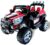 Actionbikes Motors Elektro Kinderauto Jeep 801 mit 2 x 25 Watt Motor Elektro Kinderauto Kinderfahrzeug in Mehreren Farben (schwarz/rot)