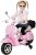 Actionbikes Motors Kinder Elektroroller Vespa PX150 – Lizenziert – 2×18 Watt Motor – Eva Vollgummi Reifen (Pink)