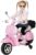 Actionbikes Motors Kinder Elektroroller Vespa PX150 – Lizenziert – 2×18 Watt Motor – Eva Vollgummi Reifen (Pink)