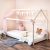 ALCUBE Hausbett 90×200 im Montessori Stil für Mädchen und Jungen – Kinderbett bodentief aus massiven FSC Holz in Weiß