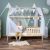Alcube Kinderbett »Hausbett Deko Set«, Dekoration für Hausbetten mit Baldachin Lichterkette und Wimpel