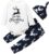 Alliwa Baby Baby Jungen Kleidung Set Weihnachten, Erstes Weihnachten Weihnachtsoutfit Elk Motiv Baby Strampler + Hosen + Mütze Baby Kleidung Jungen…