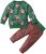 Alliwa Baby Baby Kleidung Jungen Mädchen 0-6 Monate Winter, Weihnachten Baby Outfit Sweatshirt Langarmshirt Elk Motiv Oberteile + Gestreifte Hosen…