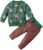 Alliwa Baby Baby Kleidung Jungen Mädchen 0-6 Monate Winter, Weihnachten Baby Outfit Sweatshirt Langarmshirt Elk Motiv Oberteile + Gestreifte Hosen…
