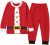 Alliwa Baby Baby Kleidung Jungen Set Winter Rote Weihnachtsoutfit Baby Junge Weihnachtsmann Kostüm Langarmshirt Tops + Einfarbig Hosen Weihnachten…