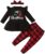 Alliwa Baby Neugeborenes Kleinkind Baby Mädchen Weihnachten Outfit Rüschen Langarm Erste Weihnachten Hirsch Weihnachtsmann Tops T-Shirt +…