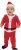 Alliwa Baby Weihnachtsmann Kostüm Weihnachtsoutfit Baby Junge Rote Fleece Langarmshirt + Einfarbig Hosen + Hut 3tlg Outfits Kleidung Set Baby…