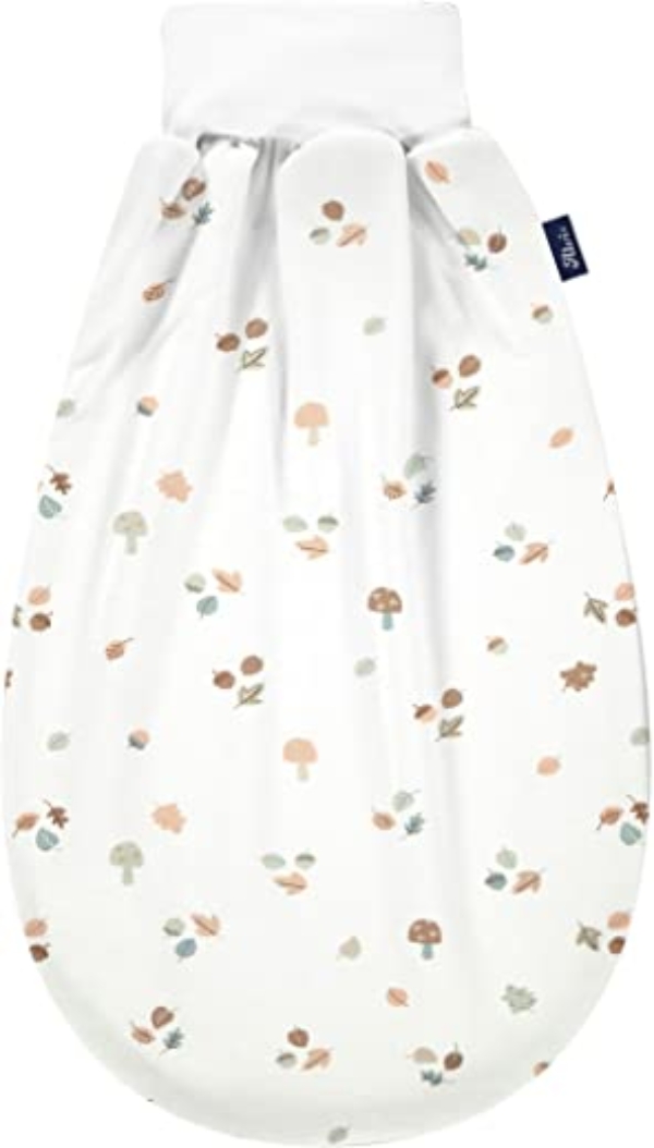 Alvi Baby Schlupfmäxchen Thermo Exclusiv | Pucksack 0-3 Monate | Baby-Schlafsack 100% Baumwolle | Winterschlafsack waschbar | Strampelsack