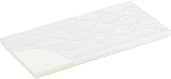 ALVI Babymatratze | 100% Baumwollbezug | Kindermatratze 83 cm x 50 cm für Wiege, Stubenwagen, Beistellbett | Beistellbett-Matratze kompatibel mit…