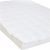 Amazon Basics – Weiche Matratzenauflage mit Mikrofaser-Polyester-Füllung und Riemen, 90 x 200 cm, Weiß