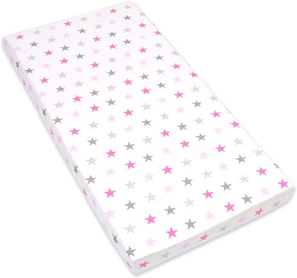 Amilian Spannbettlaken Spannbetttuch für Babybett Kinderbett 60×120 cm, 70×140 cm, 100% Baumwolle, fürs Baby, Baby Bettwäsche Größe: 140×70 cm,…