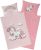 Aminata Kids Bettwäsche Einhorn 100×135, 40×60 cm Mädchen Baumwolle rosa mit YKK Reißverschluss – Wende Kinderbettwäsche -…