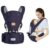 Arkmiido Babytrage, Bauchtrage 3 in 1 Ergonomische Kindertrage Rückentrage, Tragehilfe ab Geburt, Bauchtrage mit Kopfstütze & Hüftsitz