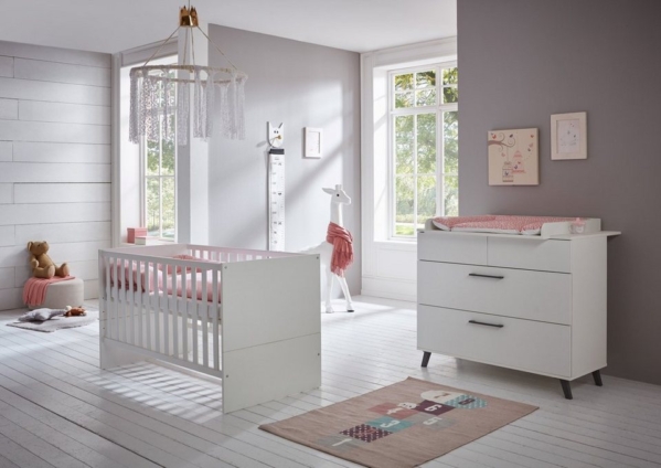 arthur berndt Babymöbel-Set »Amal«, (Spar-Set, 2-St), mit Kinderbett und Wickelkommode; Made in Germany