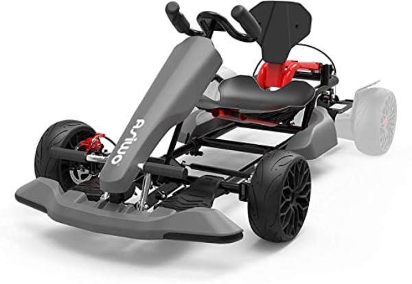 Asiwo HoverKart, Hoverboard Kart Aufsatz, GoKart Sitz Umbausatz für alle Hoverboards