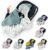 BABEES Einschlagdecke für Babyschale Autositz FRÜHLING SOMMER, Universal z.B. Maxi-Cosi Römer Cybex, Velvet Baby Decke mit Klettverschluss…