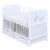 Baby Delux Babybett Gitterbett umbaubar Juniorbett Princess 120×60 Weiß mit Schublade und Matratze