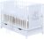 Baby Delux Babybett Kinderbett Gitterbett weiß 120×60 mit Schublade Bettkasten Bärchen Motiv