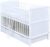 Baby Delux Babybett Kinderbett Juniorbett Max 120×60 Weiß umbaubar mit Schublade