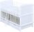 Baby Delux Babybett Kinderbett Juniorbett Natalie 140×70 Weiß umbaubar mit Schublade
