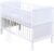 Baby Delux Babybett Kinderbett Juniorbett umbaubar Natalie 2in1 140×70 Weiß