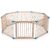 Baby Vivo XXL Laufgitter Laufstall Baby Absperrgitter Krabbelgitter Schutzgitter für Kinder aus Holz mit Tür – individuell verstellbar – 8 Elemente…