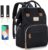 Baby Wickelrucksack Wickeltasche mit USB-Ladeanschluss und 2 Kinderwagengurten Multifunktional Große Kapazität Babytasche Reisetasche für Unterwegs…