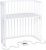 babybay Boxspring Beistellbett aus massivem Buchenholz I Kinderbett Höhe stufenlos verstellbar & umweltfreundlich I mitwachsendes Babybett, weiß…