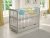 Babybett Gitterbett Grau mit Schublade 120 x 60 cm + Schaumstoffmatratze + Sicherheitsgitter aus Holz + Schutzhülle